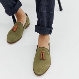 KG by Kurt Geiger Loafers in Green Suede